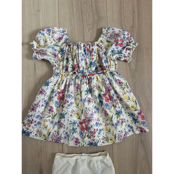 Gap Puff-Sleeve Dress - Floral - 18-24 months with Bloomers - Picture 4 of 8